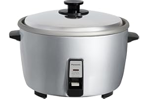 Panasonic Commercial Electric Rice Cooker, 120V Large Capacity 46-Cup (Cooked), 23-Cup (Uncooked) with One-Touch Operation - SR-GA721L - Silver