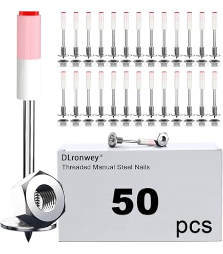 Amazon.com: 100 Pack M8 Screw Nut Nails for Nail Guns, Cal