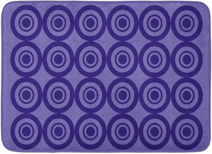 Yaoni Badematte Lila Moderne Abstrakte Geometrische Muster