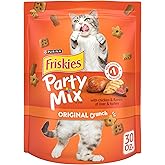 Purina Friskies Cat Treats, Party Mix Original Crunch - 30 oz. Pouch