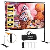 Selfun Projector Screen with Stand, 100 Inch
