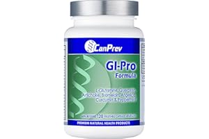 CanPrev GI-Pro Formula, 120 Veg Capsules – L-Glutamine, Quercetin, Artichoke – Supports Digestive Balance, Bloating & Gas Com