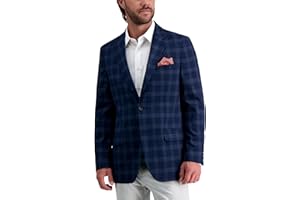 HAGGER Haggar Men's JMH Premium Tailored Fit Subtle Print Stretch Sport Coat - Regular and Big & Tall Sizes