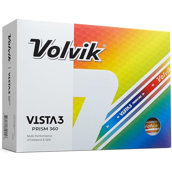 VOLVIK VISTA3 PRISM 360° GOLF BALLS (ONE DOZEN)