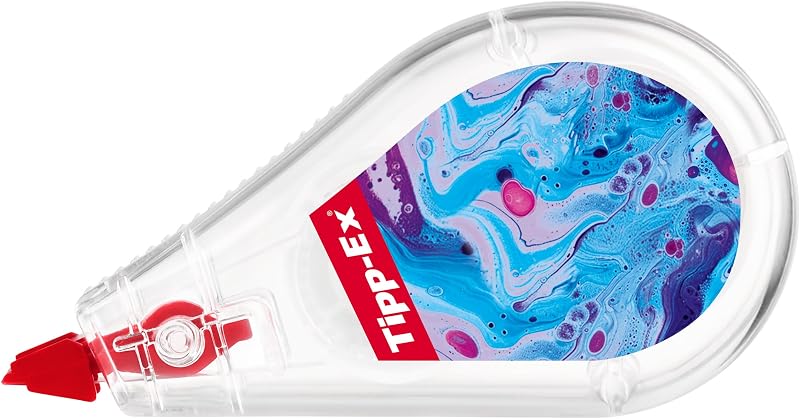 Correttori a Nastro Mini Pocket Mouse con Pellicola Resistente - 2 Design Hydro Dipping e 4 Classici, Confezione da 6