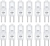 Caldarax 12 Pack GY6.35 Halogen Bulb 12V 50W Dimmable 2700K 650LM
