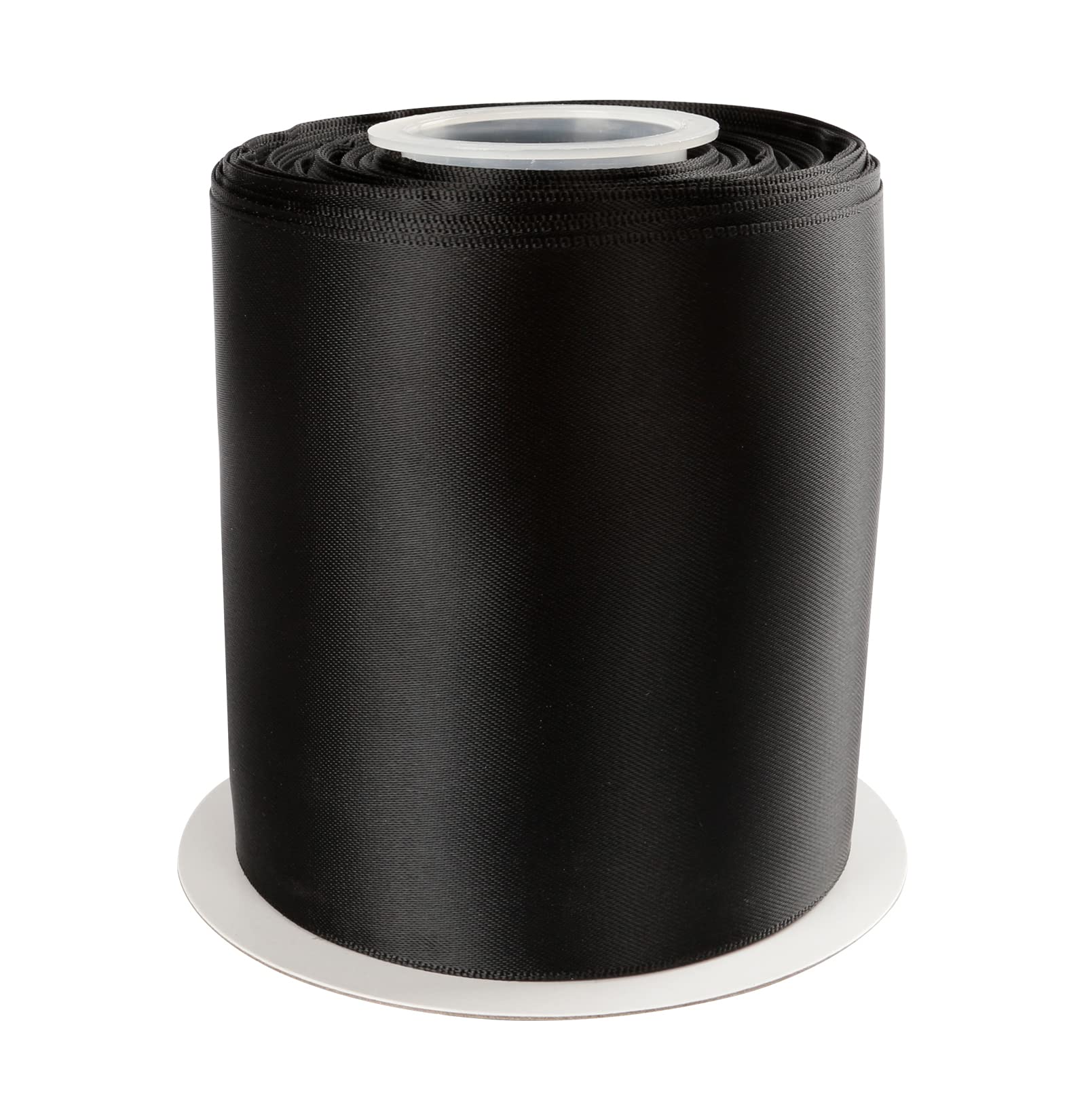 AVANAVA 100mm Wide Ribbon Double Face Satin Ribbon - 22 Meters (030-Black)