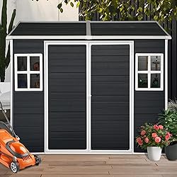 Jaxenor 8x6 FT Resin Storage Sheds Outdoor with