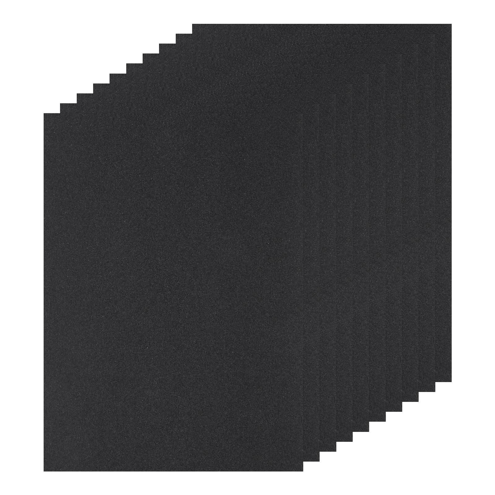 DMiotech 10 Pack Black Sanded Pastel Papers, 11 x 8 Inch, 160GSM Art Cardstock Papers for Artists Crayons Charcoal DIY Crafts