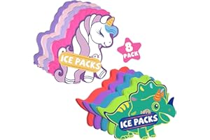 HiYZ Kids Ice Packs,Ice Packs for Lunch Boxes, Slim & Reusable Icepacks Cooler Ideal for School