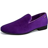 UUBARIS Mens Velvet Loafers Slip-on Dress Shoes Fashion Style Driving Shoes Classic Tuxedo Shoes Casual Oxford Shoes