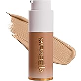 MIRABELLA - Invincible for All HD Liquid Foundation, Moisturizing Face Products for All Skin Types, Full-Coverage Lightweight Foundation Makeup, Moisturizing & Hydrating Beauty Care, Tan T160