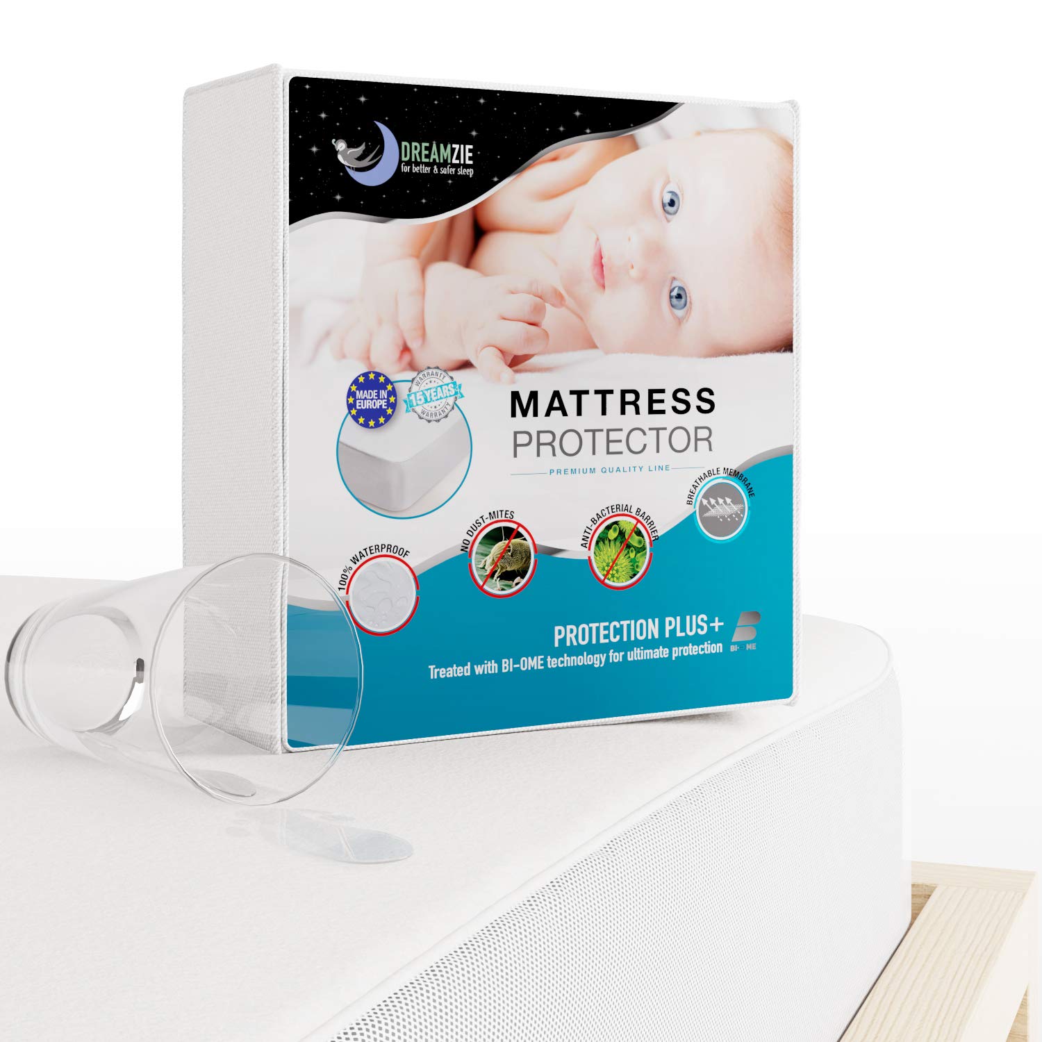 ⭐ Waterproof Mattress Protector for Baby Cot Bed 60x120cm and Toddler