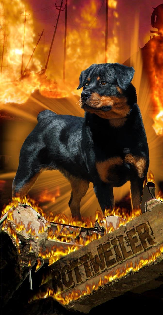 Rottweiller Towel Dog Guardian Wonder Beach Towel