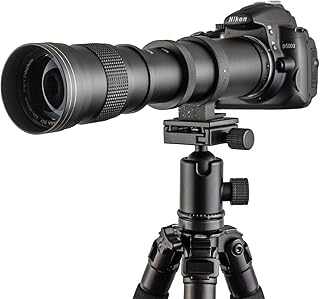 Fotga 420-800mm f/8.3-16 Super Tele Zoom Objektiv Teleobjektiv Zoomobjektiv Vario-Objektiv Lens für Canon EOS 1D, 5D, 6D, 7D, 10D, 20D, 30D, 40D, 50D, 60D, 100D, 300D, 350D, 400D, 450D, 500D, 550D, 600D, 700D, 1000D, 1100D, 1200D und mehr DSLR/SLR Kamera