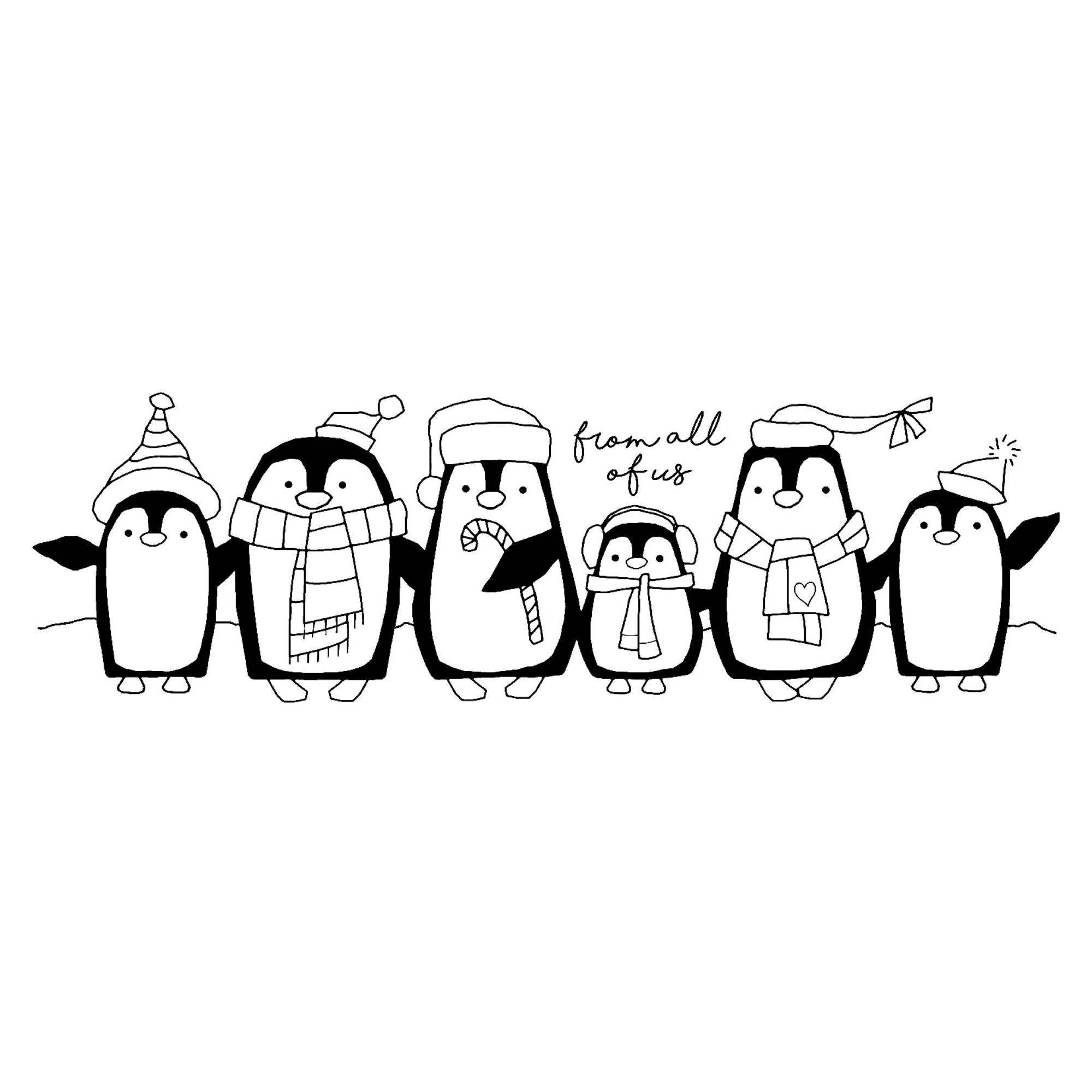 Francoise Collection Clear Magic Stamps - Penguin Parade