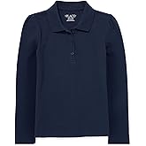 The Children's Place Girls' Long Sleeve Pique Polo