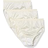 Shadowline Women's Panties - Hi Cut Nylon Brief (3 Pack)