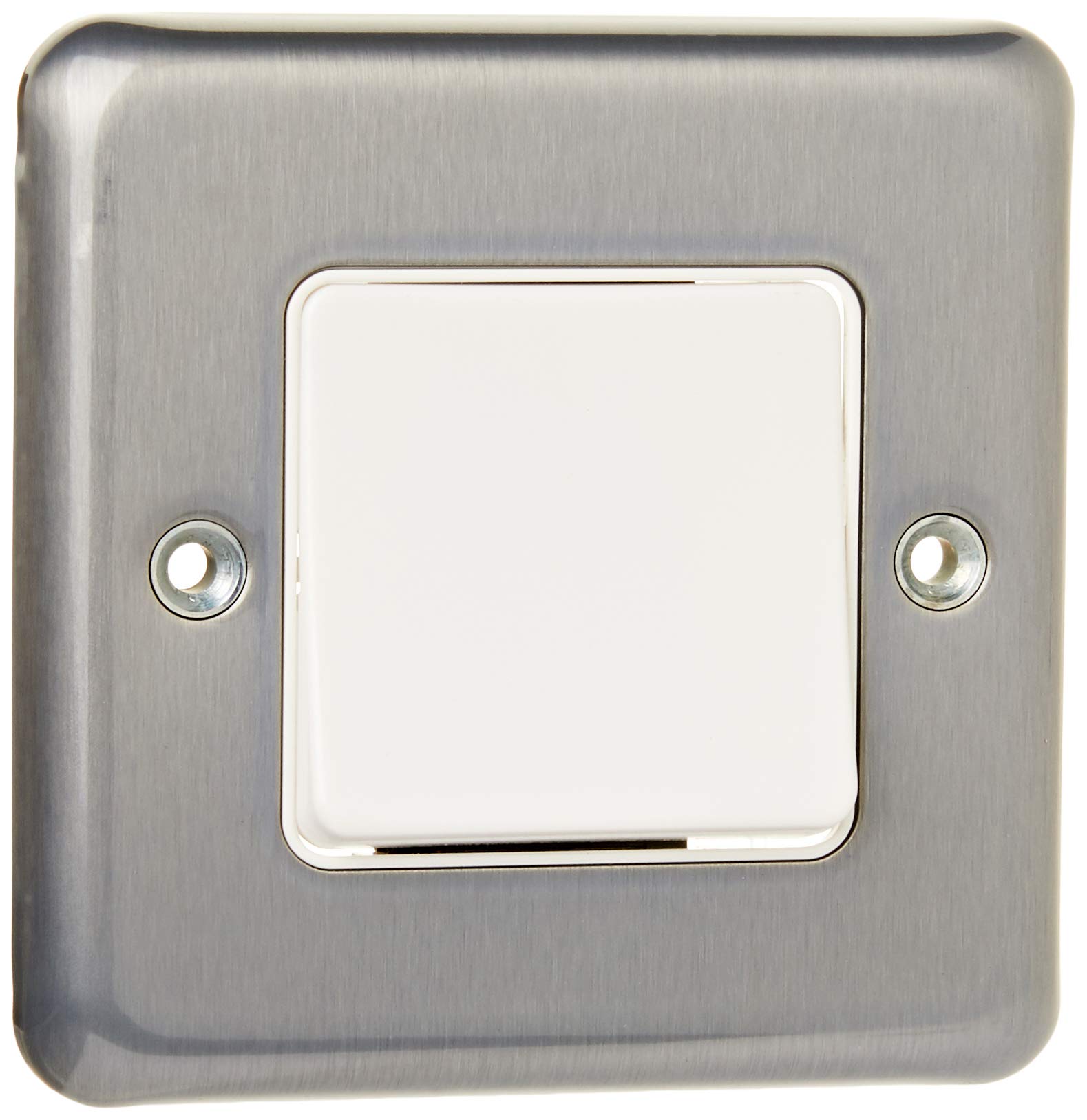 MK K4761BRC 10A 2-Way Single Wide Rocker Switch Single Pole - Brushed Chrome