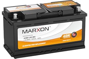 MARXON Group 49 H8 L5 Start and Stop Car Battery 12v 95AH 900CCA AGM BCI49 Maintenance Free Automotive Replacement Batteries