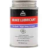AGS Automotive Solutions Brush Top Can Ceramic-Glyde Silicone Brake Lubricant, 4oz, Compatible with Ceramic and Metallic Brake Pads, Noise Reduction Technology