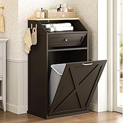 GAZHOME 13 Gallon Tilt Out Trash Cabinet, Upgrade