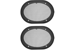 XYWHPGV Speaker Grill Cover 5x7 Inch Mesh Decorative Square Subwoofer Guard Protector Black 2pcs(e0256 eaac3 cdd61 1548a fdd7