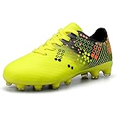 TUYSKE Kids Soccer Cleats for Boys and Girls Youth Football Cleats Outdoor Athletic Turf Soccer Shoes