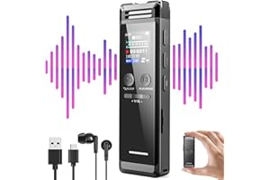 EAKKOR 96GB Digital Voice Recorder with Playback,Voice Activated Recorder for Lectures,Dictaphone Recording Device,Tape Audio Recorder with Line-in