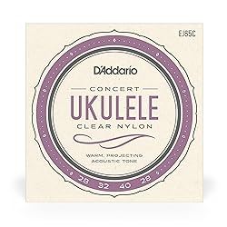 D'Addario Concert Ukulele Strings, Clear