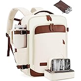 LOVEVOOK Travel Backpack for Women, 40L Carry On Backpack with 3 Packing Cubes,TSA Personal Item Travel Bag Airline Approved, Water Resistant Weekender Overnight Luggage Daypack, Fits 17 Inch Laptop