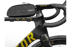 ALMSTHRE Top Tube Bag 8'' x 2'' x 3'' | Waterproof, Secure & Stable – Universal Bike Storage with Versatile Mounting – Fits Essentials | Adventure-Ready Cycling Gear