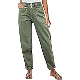 Flamingals Mid Rise Straight Leg Pants Women Stitch Detailing Workout Dressy Cropped Pants Spring Summer Trendy