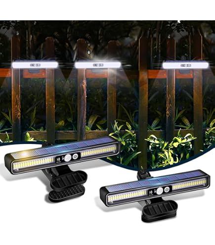 Solar Clip On Lights Outdoor, Motion Sensor Security Light 92