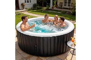 Inflatable Hot Tub - Outdoor Hot Tubs 2 to 4 Person, Portable Hot Tub, Blow Up Spa Square Portable Hot Tubs, 120 Soothing Bub