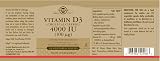 Solgar Vitamin D3 4000 IU 120 Vegetable Capsules - Healthy Teeth Bones view 2