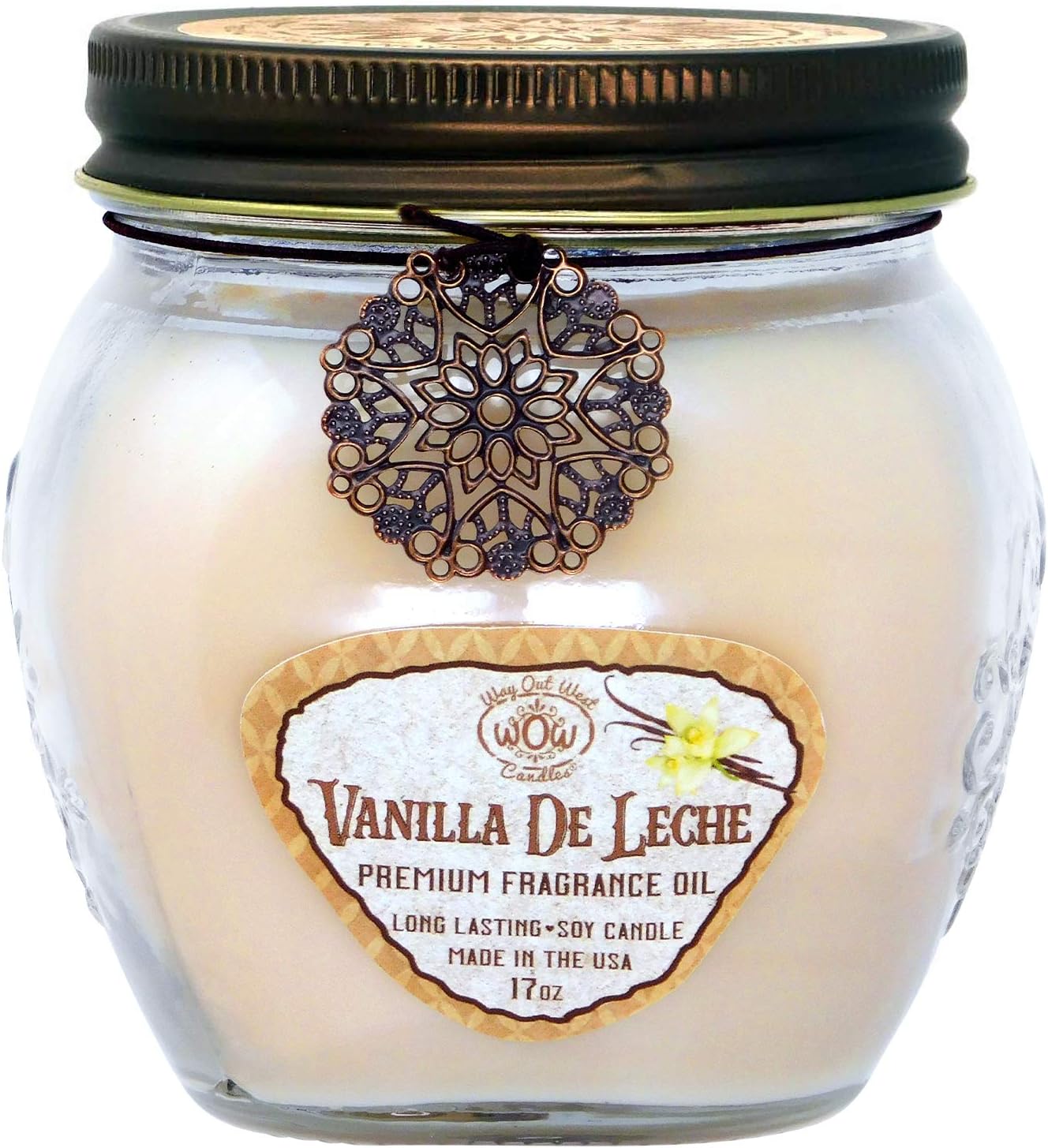 Way Out West Jar Candle with Vanilla de Leche, a Creamy Spiced Vanilla- Large 17 oz Jar Candle- Fragrant, Long Lasting, Soy Wax Blend - A Favorite Gift to Make a House a Home Sweet Home