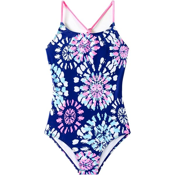 RIU Peach polka dots swimwear タグ付き新品未使用 Girls UPF 50+ Printed Swim Briefs | Pink w- White Polka Dot