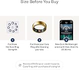 Oura Gen3 Horizon Smart Ring Gold Size 13 Sleep Heart Rate Fitness Tracking view 3