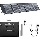 400W Portable Solar Panel for Power Station, 40V MC4 Foldable Solar Charger | Lightweight, 23.5% Efficiency, IP65 Waterproof, Solar Suitcase with Adjustable Kickstands for Camping, RV, Off-Grid Blackouts