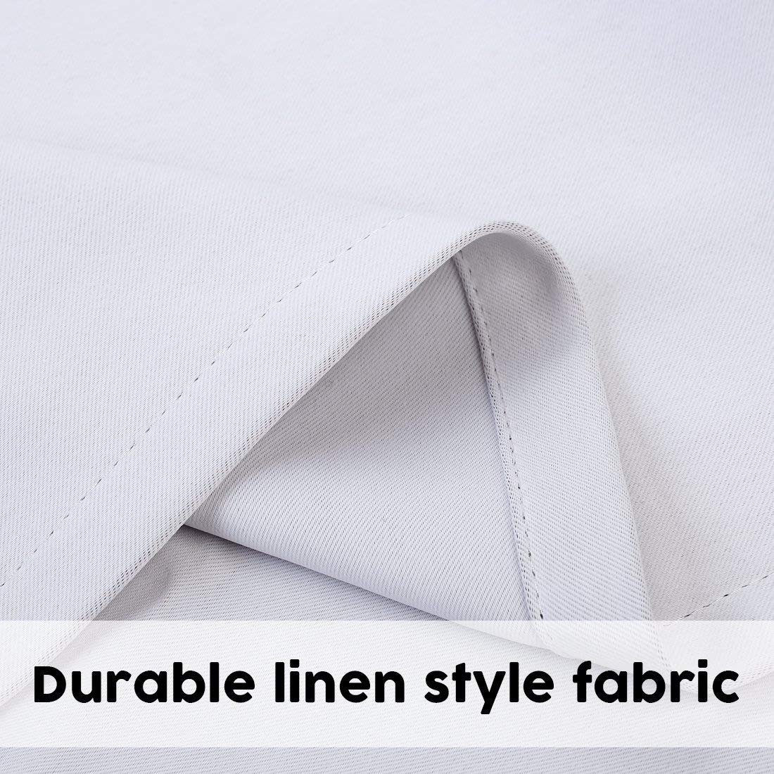 Fairyland Thermal Insulated Window Curtains for Living Room,1 Panel,52*84 inch,Silver Grey