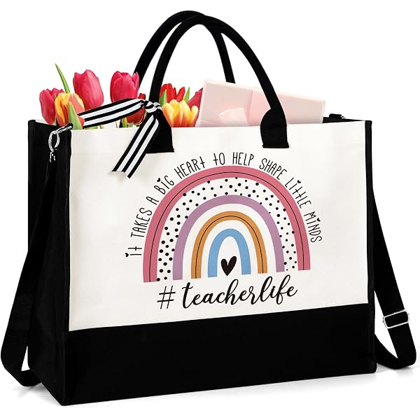 Custom Leopard Print Teacher Tote Bag - Personalized Elementary Teacher Gift, Stylish Cotton Canvas Tote
