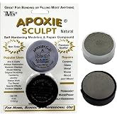Aves Apoxie Sculpt - 2 Part Modeling Compound (A &amp; B) - 1/4 Pound | Apoxie Sculpt for Sculpting, Modeling, Filling, Repairing, Simple to Use &amp; Durable Self-Hardening Modeling Compound - Natural