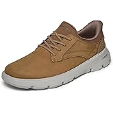 Skechers Men's USA Arch Fit Garza - Langston Round Toe Leather Bungee Lace Slip-Ins