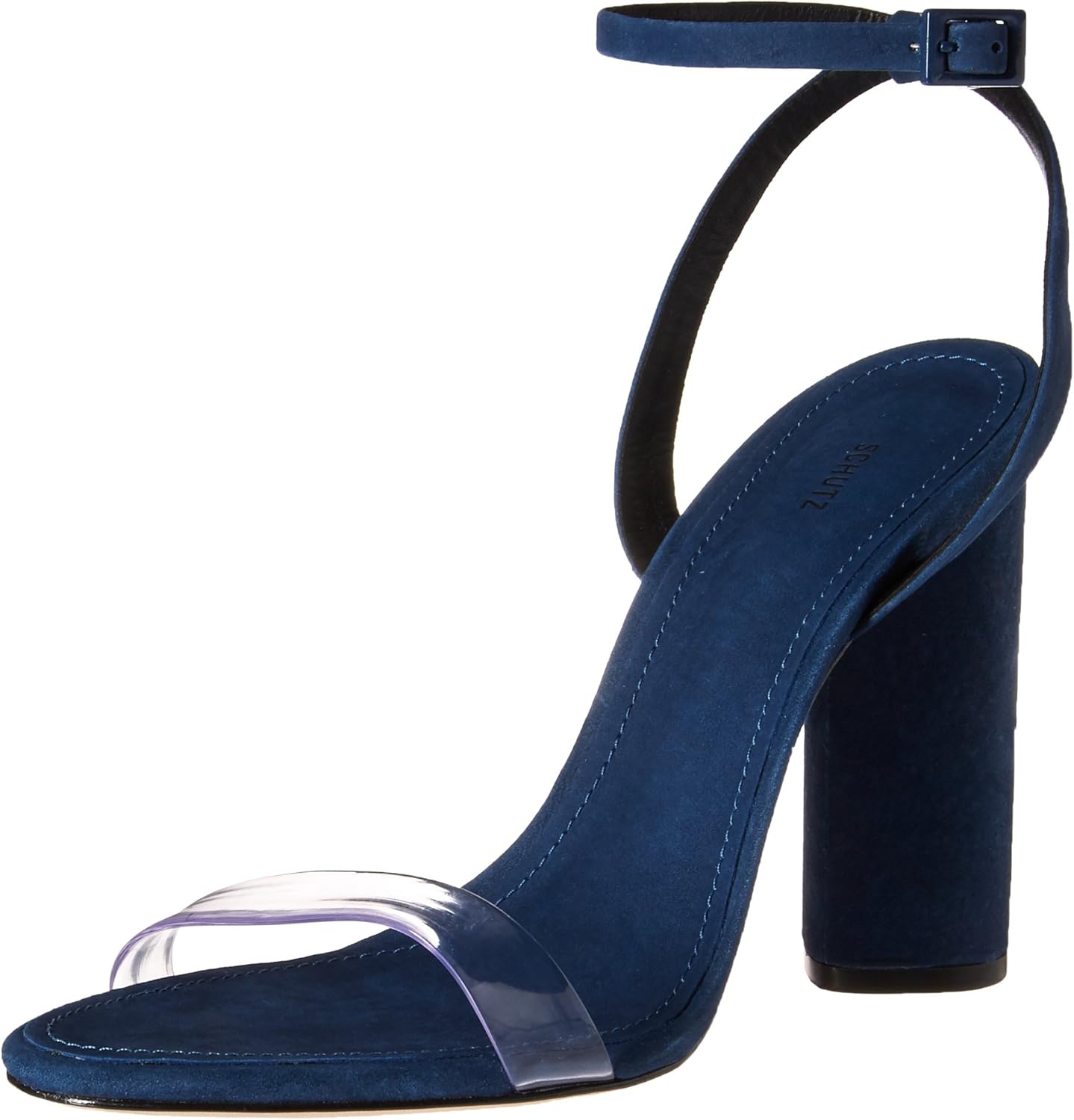 schutz geisy pvc block heel sandals