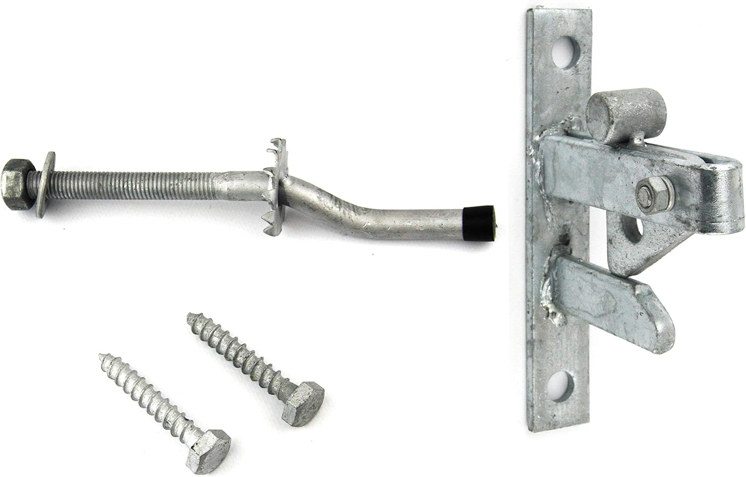 Self Locking Gate Catch Automatic gate Latch with Striker & Screws, Hot