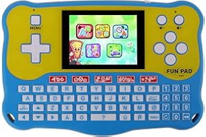 LUHYAUAN Kids Tablet/Baby Learning Pad with 102 Activities/Toddler Tablet with ABC Alphabet/Music/Math Interactive Educational Electronic Toys Gifts Handheld Game for Preschool Boys Girls Ages 3-12