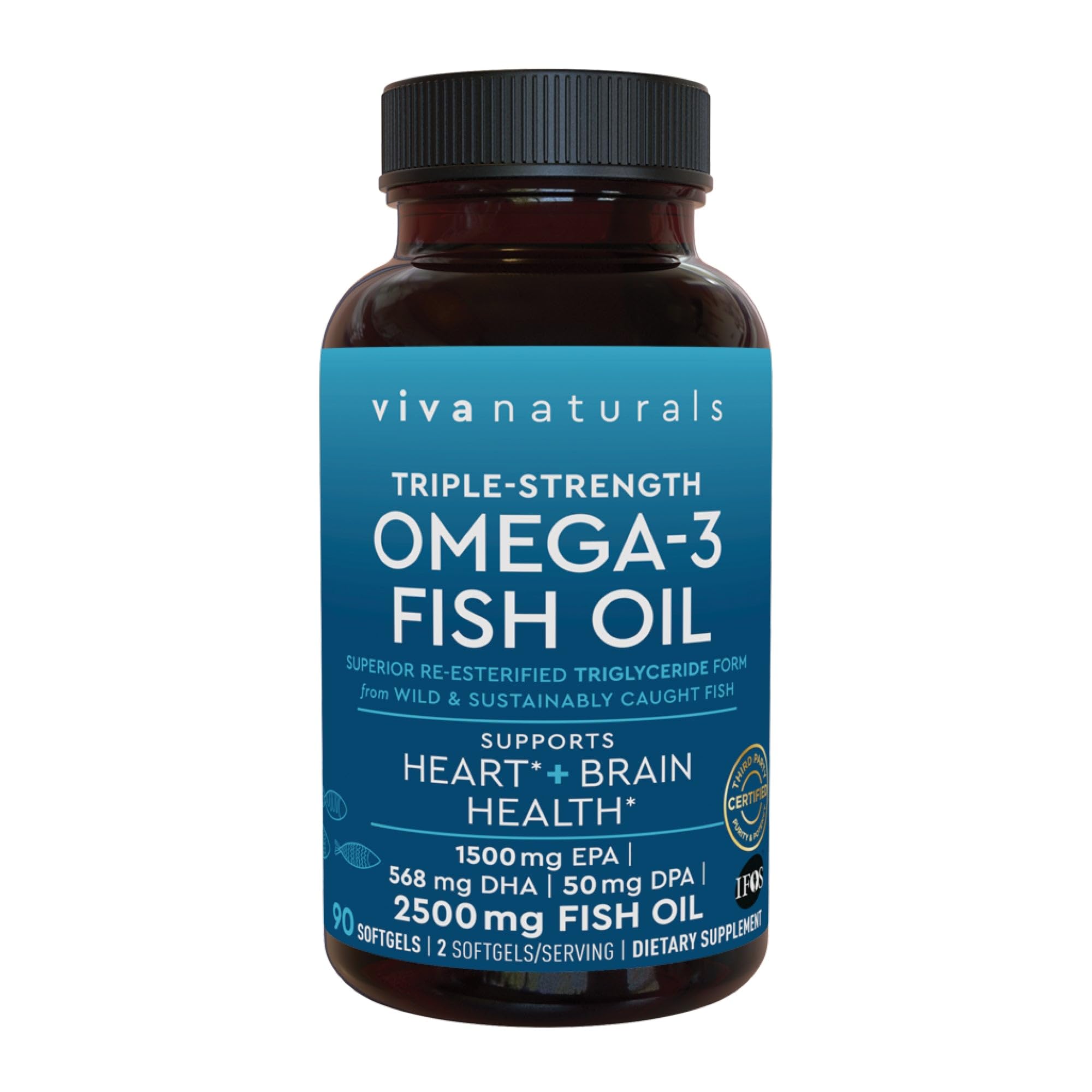 Viva Naturals Omega 3 Fish Oil Supplement for Women