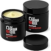 Urban Edge That Beard Butter for Black Men & All Beard Types – Anti-Itch Beard Moisturizer & Softener with Shea Butter & Argan Oil – Beard Balm & Cream Conditioner Alternative – Red Hook Scent – 2 oz
