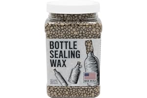 BW BLENDED WAXES, INC. Blended Waxes, Inc. Bottle Sealing Wax 1 lb. Pastilles - Resilient and Versatile Bottling Wax For Wine, Beer, and Liquor Bottle Sealing - Seals Between 25-30 Bottles (Platinum)